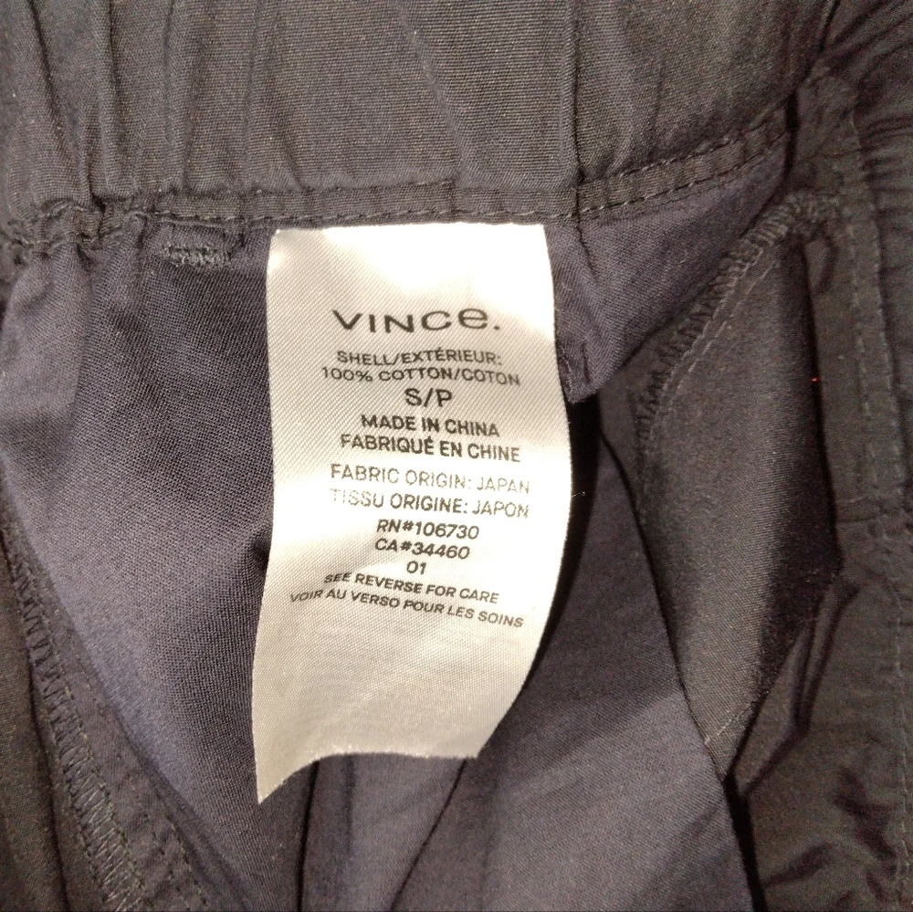 Vince Front Pleated Drawstring Pull On Shorts Size S